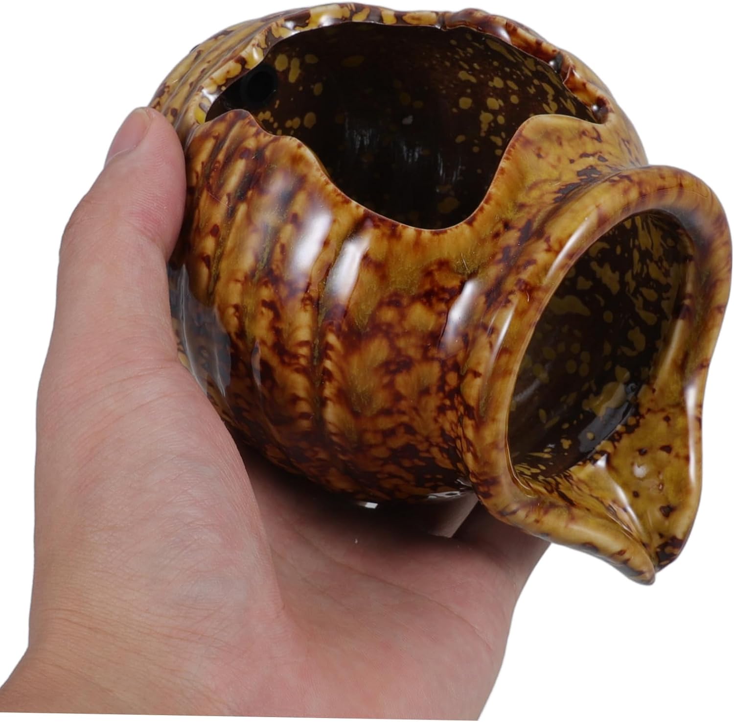 BESTYASH Ceramic Jar Water Fountain Decor for Home and Garden