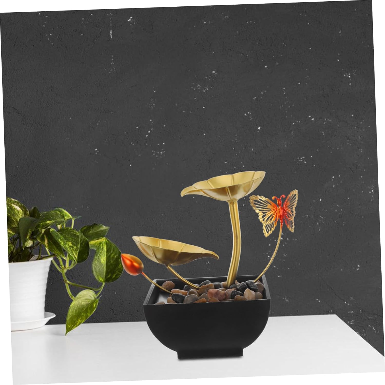 Cabilock Tabletop Waterfall Fountain Decor