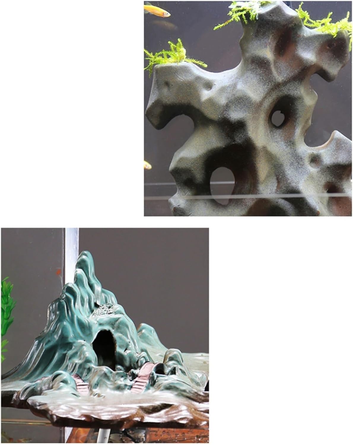 Tabletop Fountain with Water Circulation and Miniature Plants