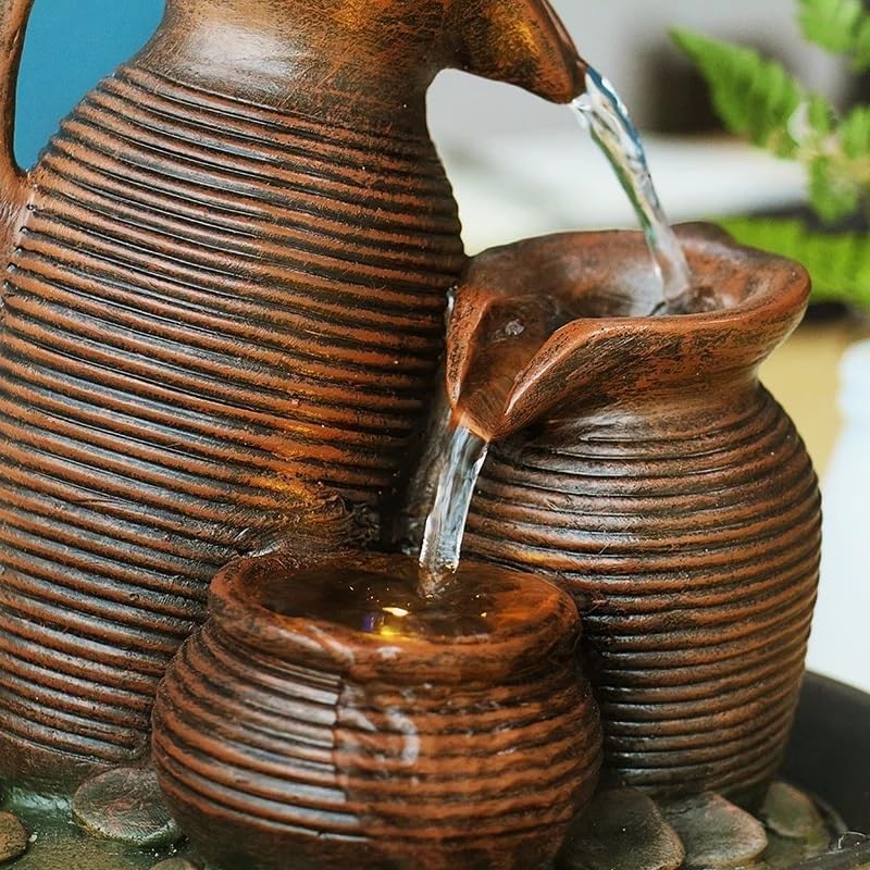 Indoor Tabletop Waterfall Fountain with Feng Shui Design