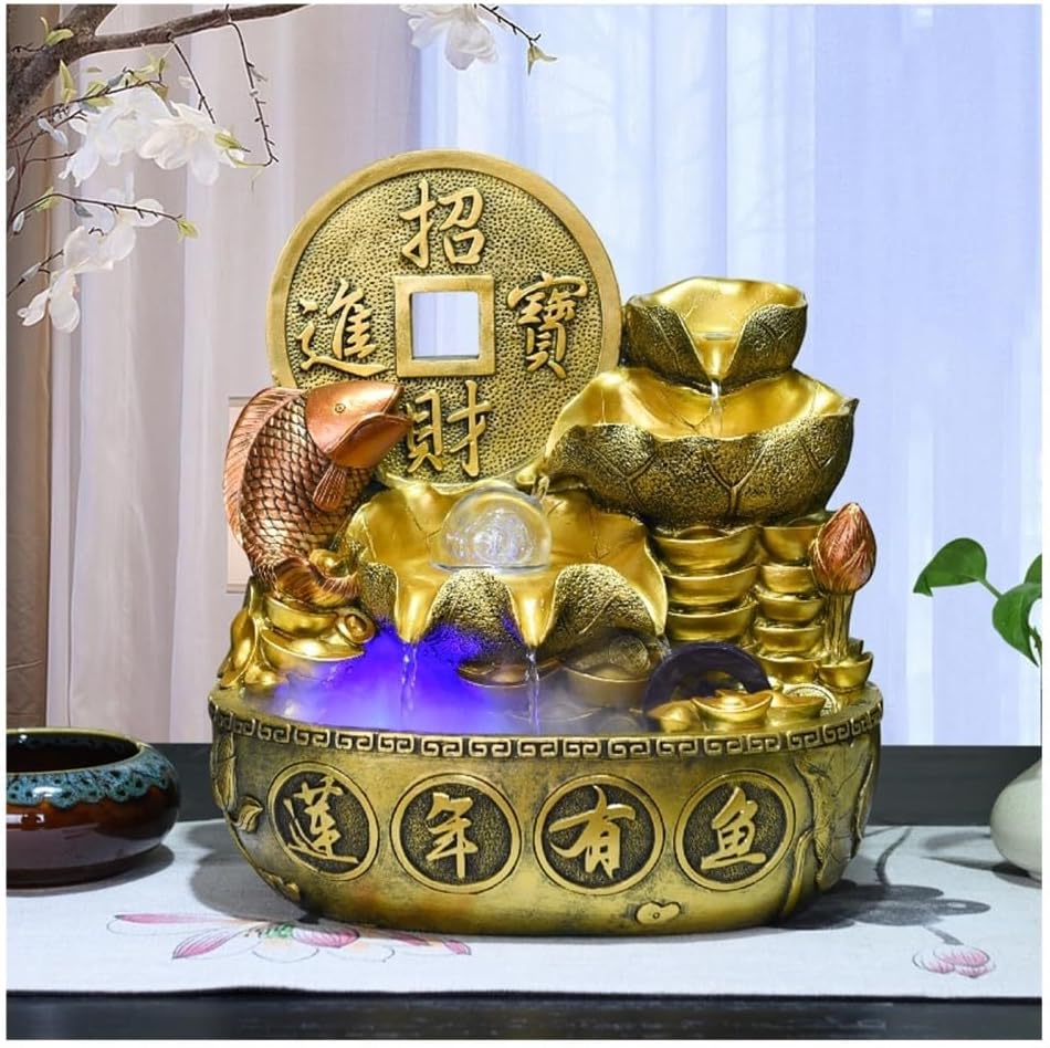 Elegant Tabletop Fountain Indoor Feng Shui Decor