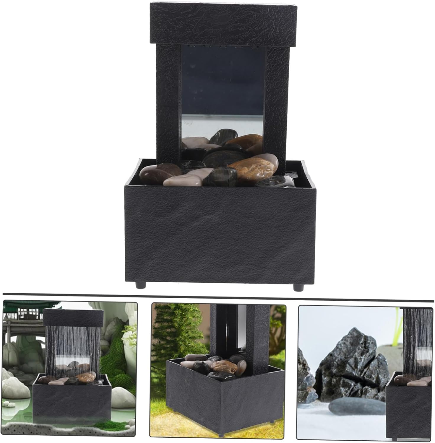 Zerodeko Indoor Water Fountain for Home Office Zen Decor