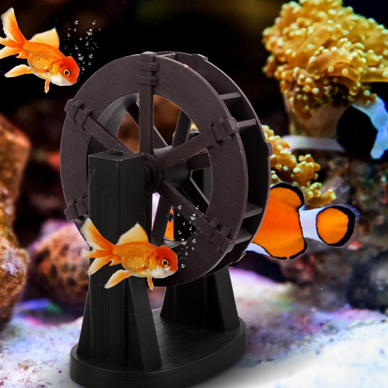 Stylish Tabletop Water Fountain Wheel with Bracket