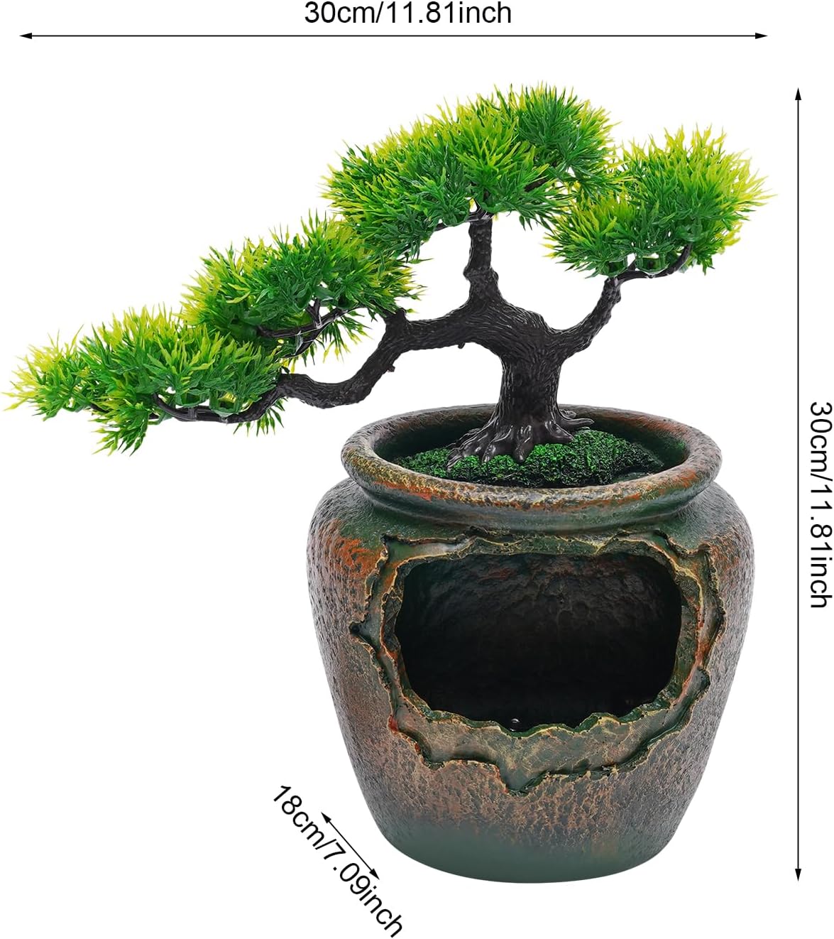 BenHookyle Tabletop Fountain Ornament with LED Light