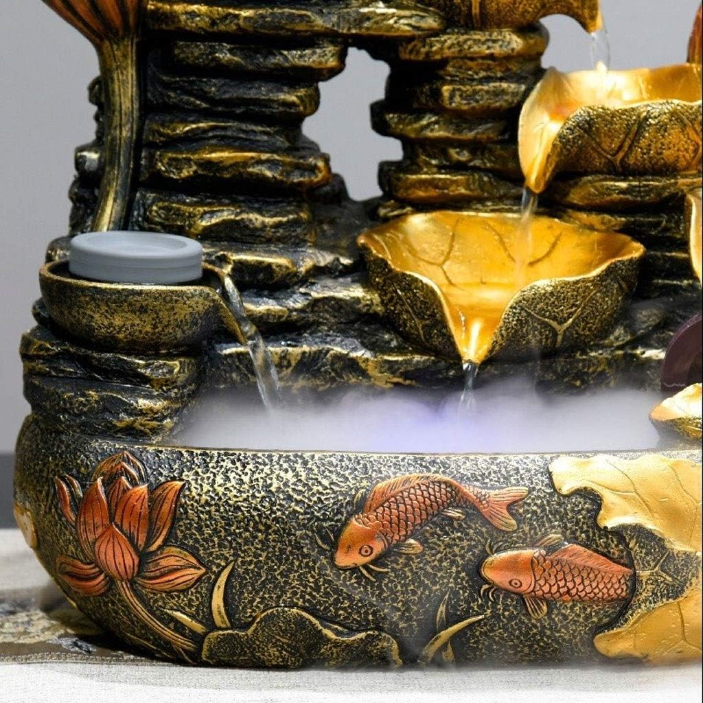 Indoor Water Fountain Rockery Humidifier Decoration Desktop Gift