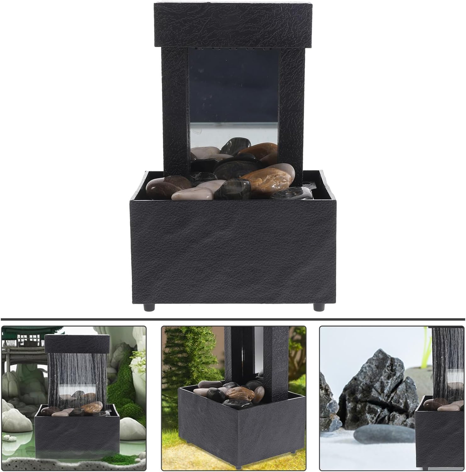 Zen Tabletop Water Fountain for Office Home Decor