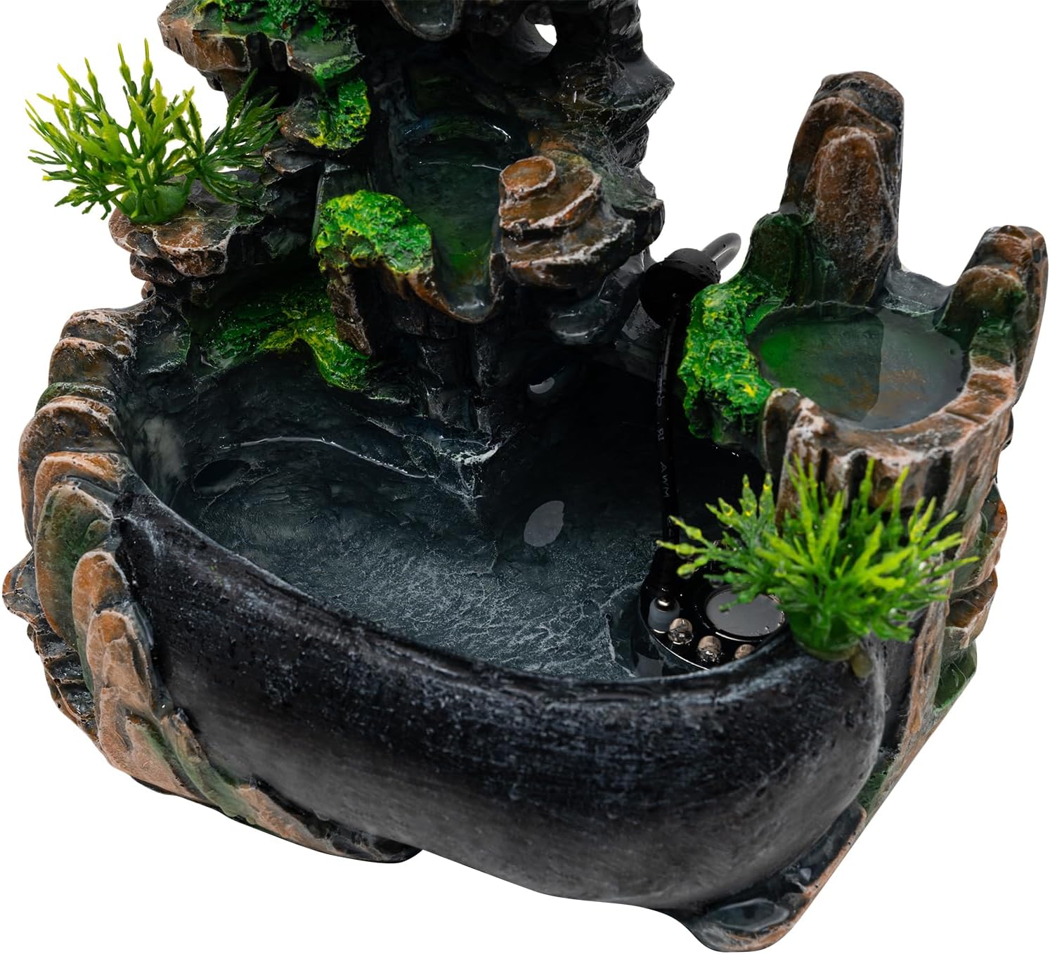 LOYALHEARTDY Atomizing Rockery Water Fountain with LED Light