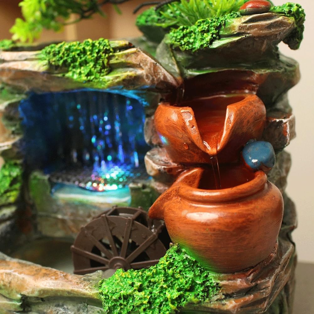 Resin Water Fountain Indoor Desktop Decor