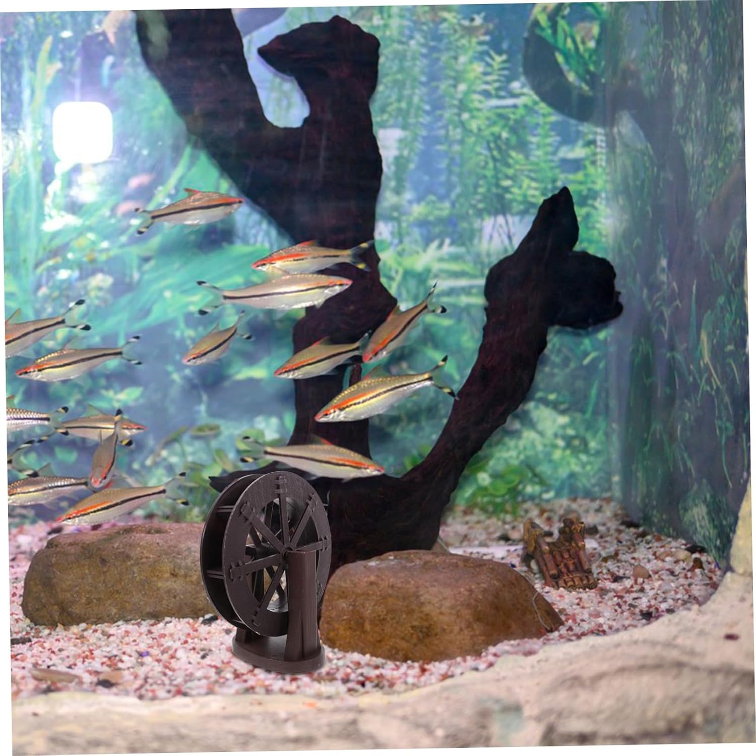 Stylish Tabletop Water Wheel for Aquarium Garden Decor