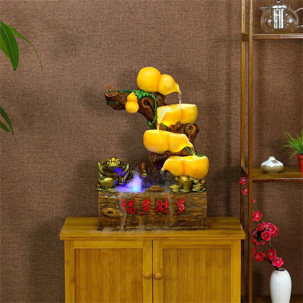 Calabash Water Ornament for Home Office Desktop Decor Fountain