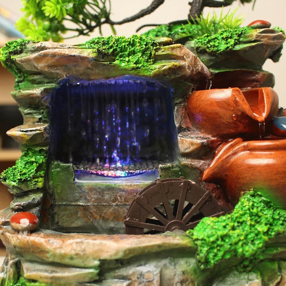 Resin Water Fountain Indoor Desktop Decor