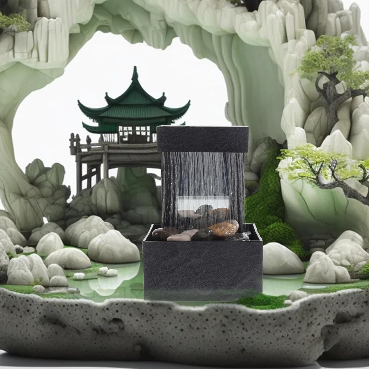 Indoor Water Fountain for Zen Decor and Relaxation