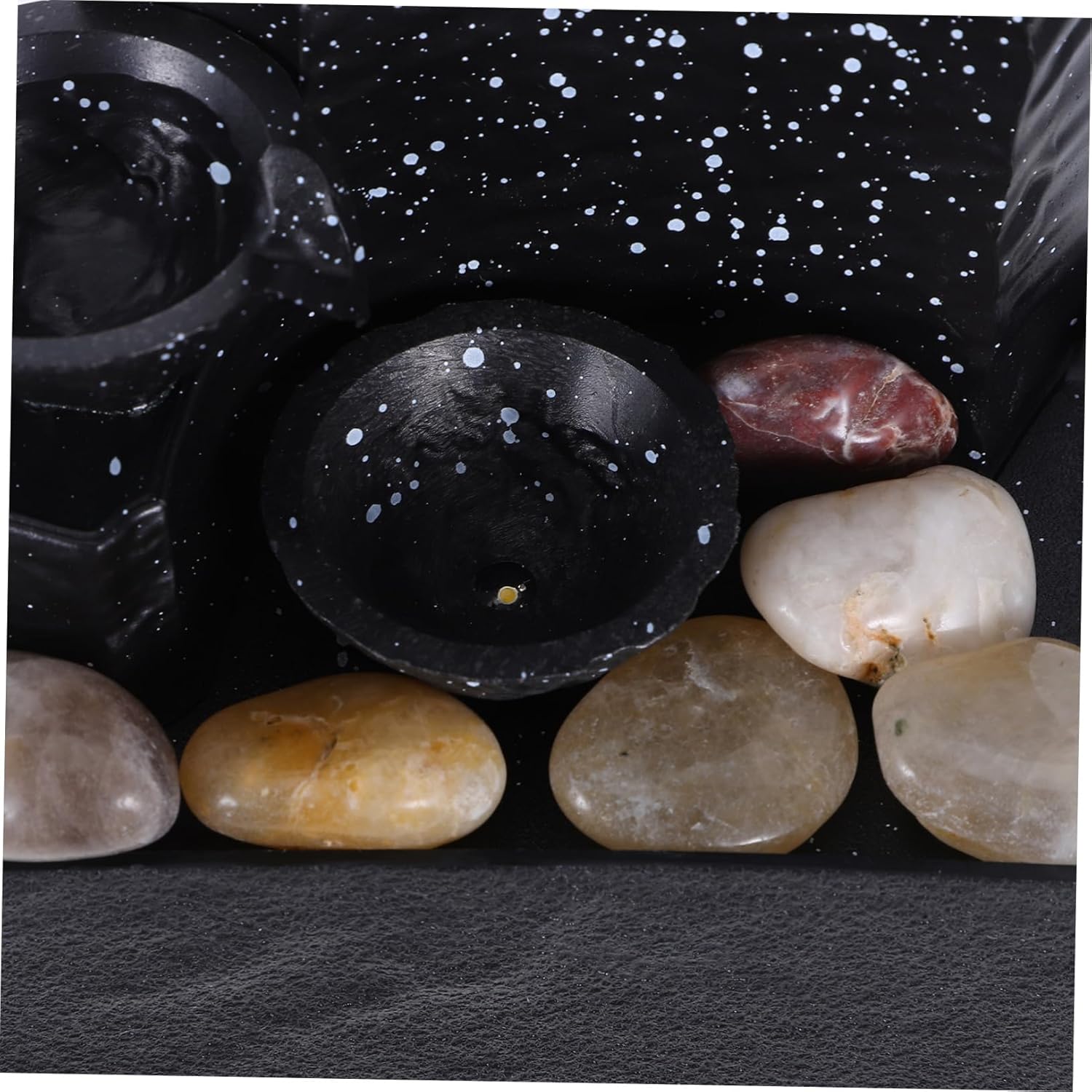 RORPOIR Tabletop Waterfall Fountain Battery Powered Office Decor
