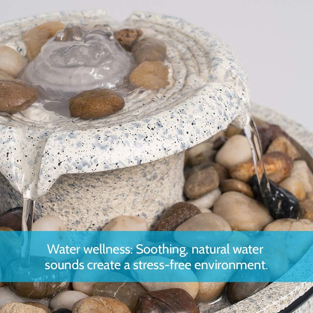 Homedics Euphoria Relaxation Tabletop Fountain Natural 1