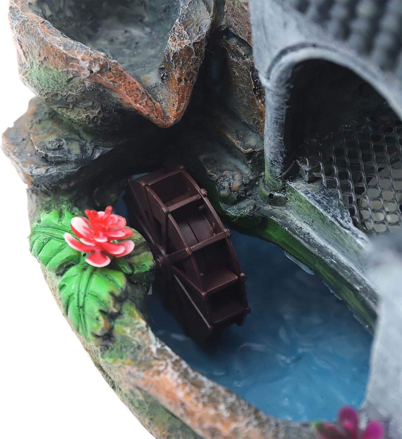 LENGBULIN Indoor Water Fountain with LED Light and Automatic Pump