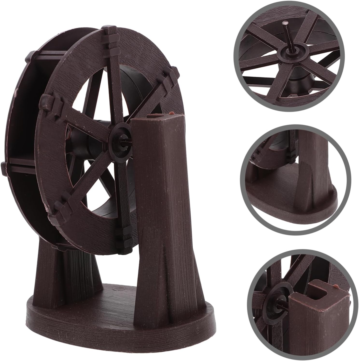 Luxshiny Miniature Water Wheel Fountain Decor for Indoor and Office