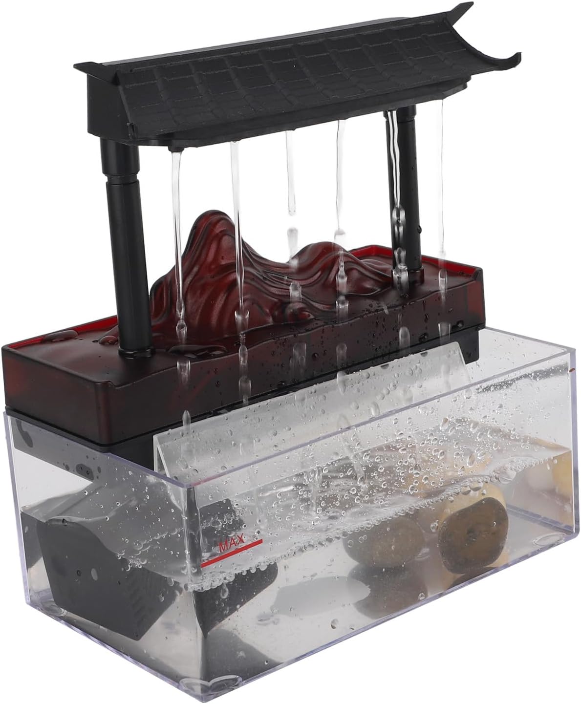 YuRui TENG Tabletop Water Fountain with LED Light