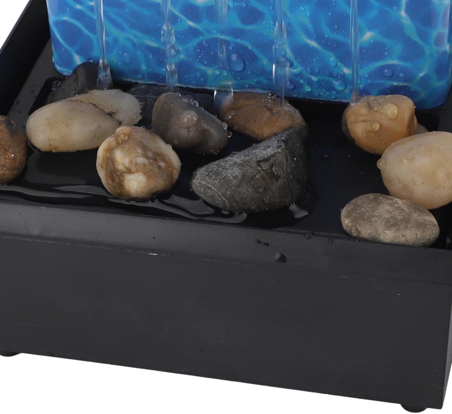 Indoor LED Waterfall Tabletop Fountain with River Rocks 1