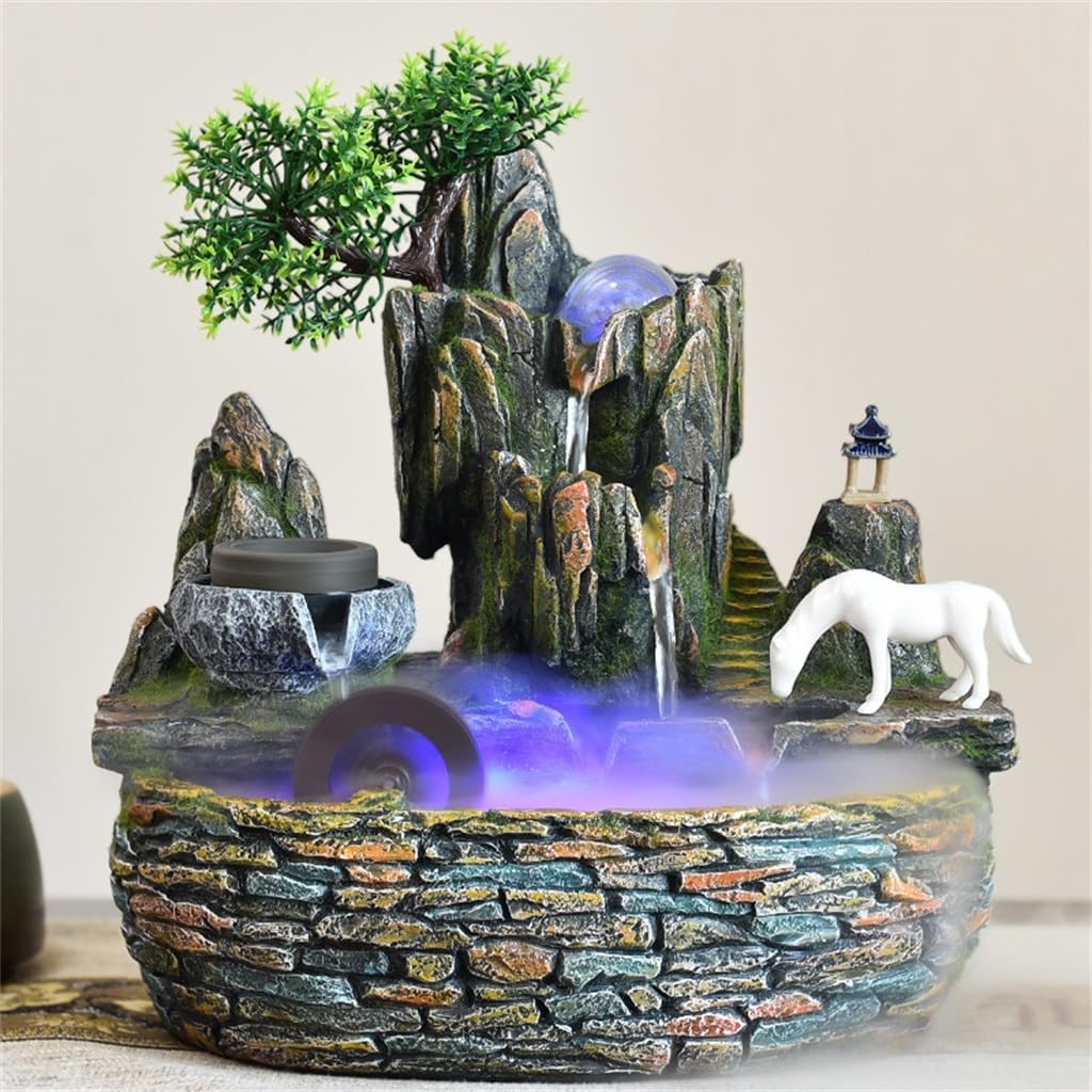 Rockery Water Fountain Feng Shui Landscape Decor