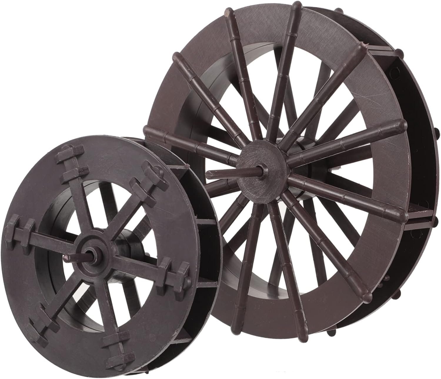 2pcs Fountain Feng Shui Wheel Sculpture Decor Tabletop Mini Waterfall Accessories