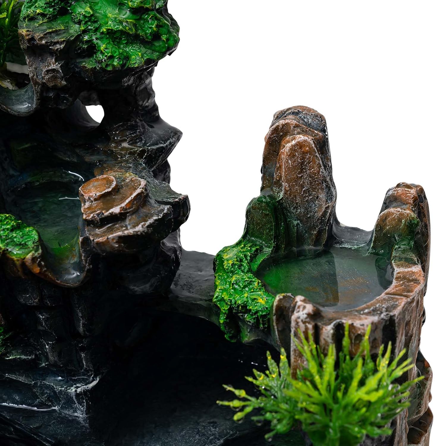 LOYALHEARTDY Atomizing Rockery Water Fountain with LED Light