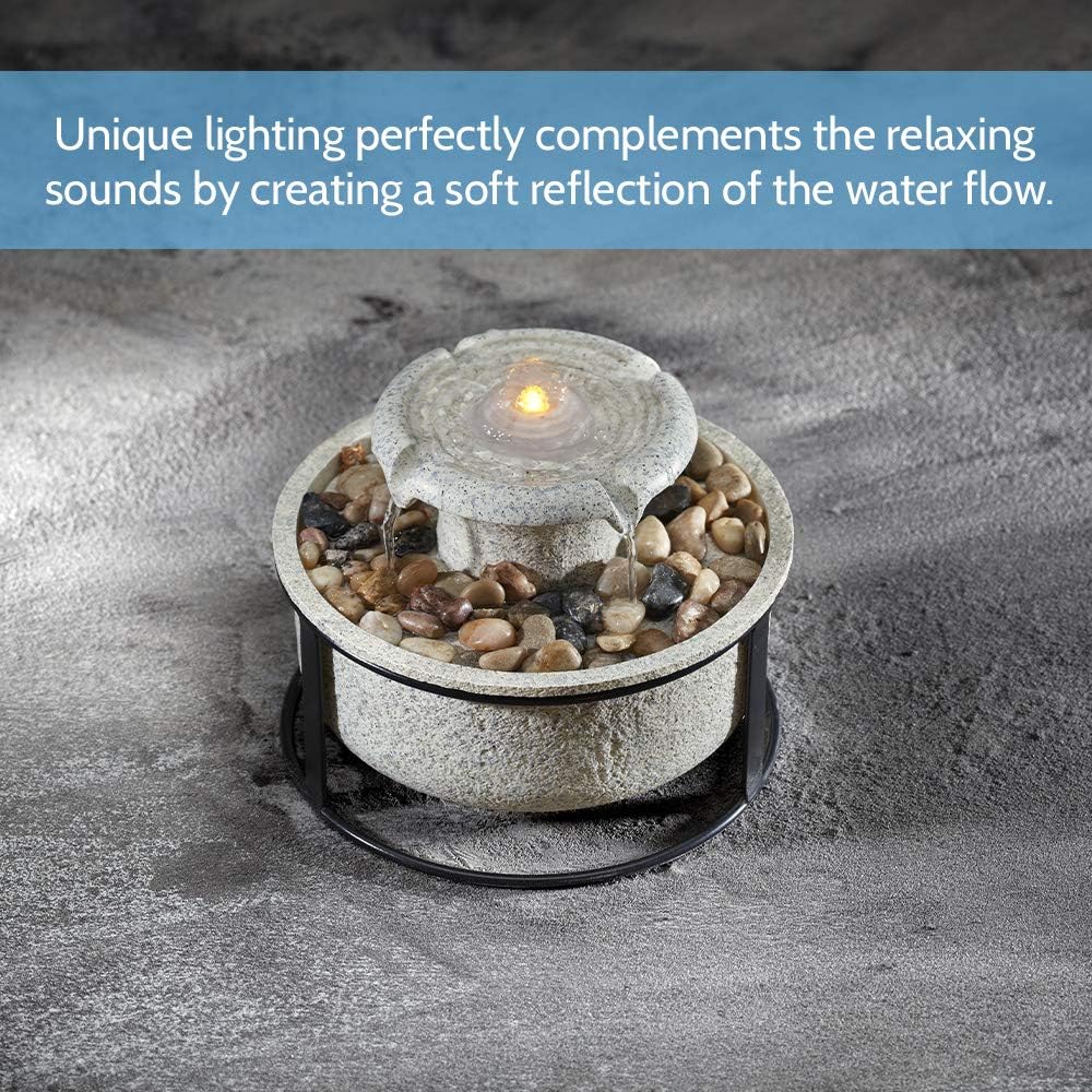 Homedics Euphoria Relaxation Tabletop Fountain Natural 1