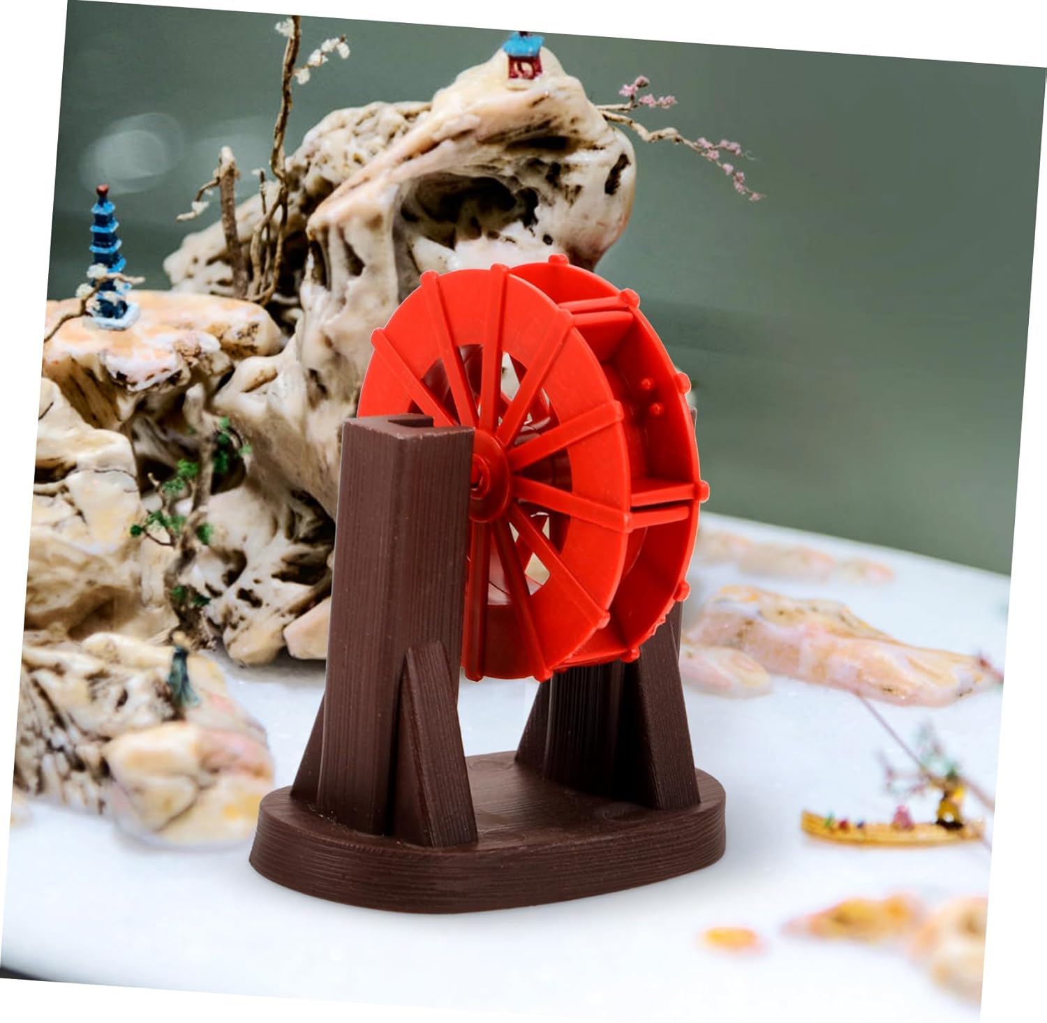 Tineasur Plastic Water Wheel Fountain Accessory for Home Decor