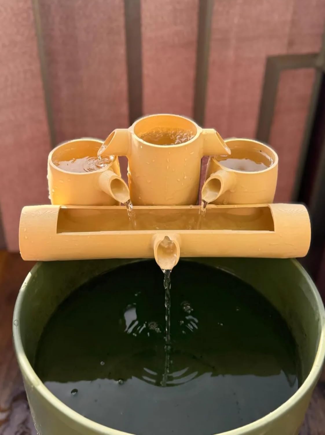 Mini Water Fountain for Desk Perfect for Office Balcony Poolside Garden Home Decor