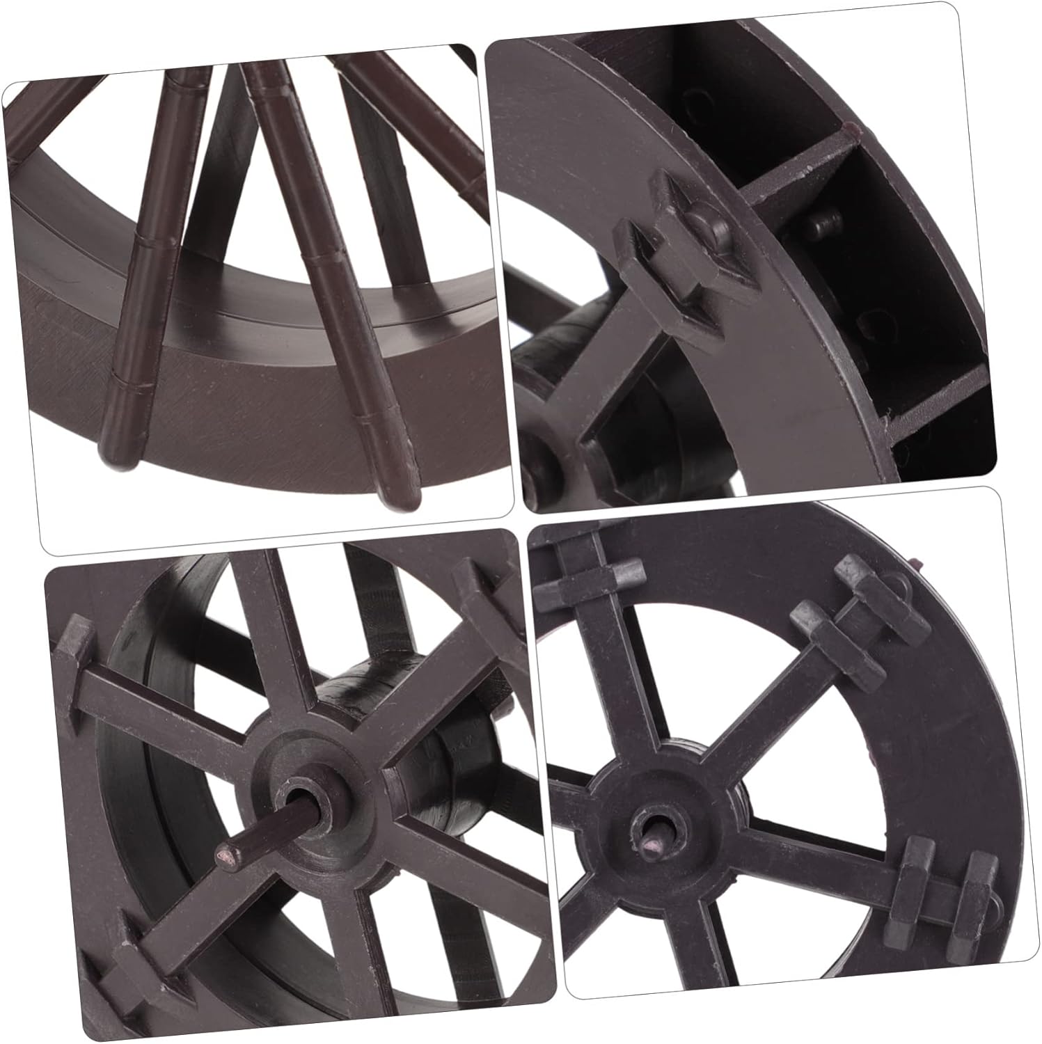 2pcs Fountain Feng Shui Wheel Sculpture Decor Tabletop Mini Waterfall Accessories