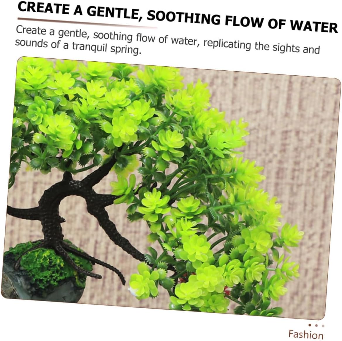 Amosfun Tabletop Water Fountain Decorative Resin Ornament