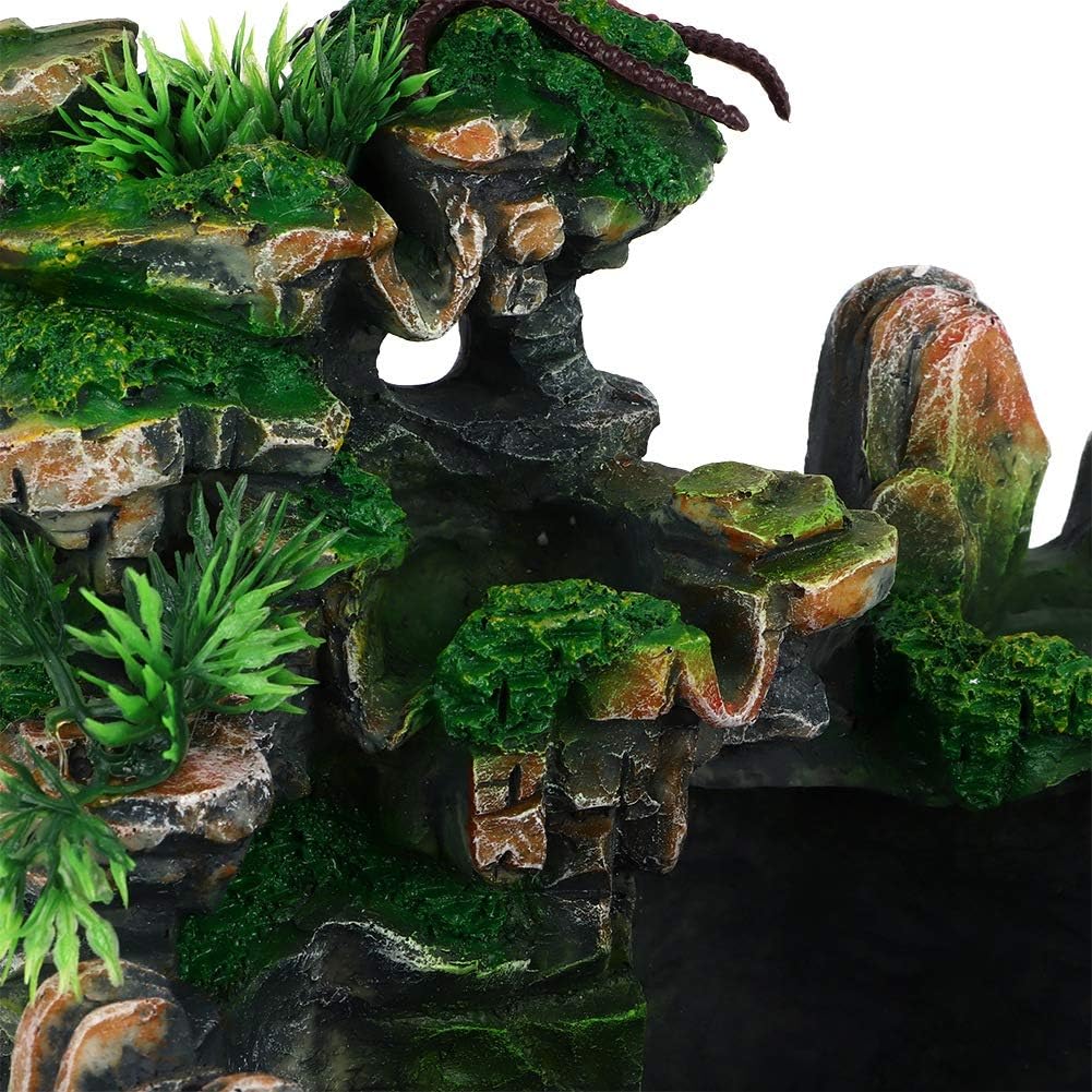 Stress Relief Indoor Fountain with Rockery and Plant