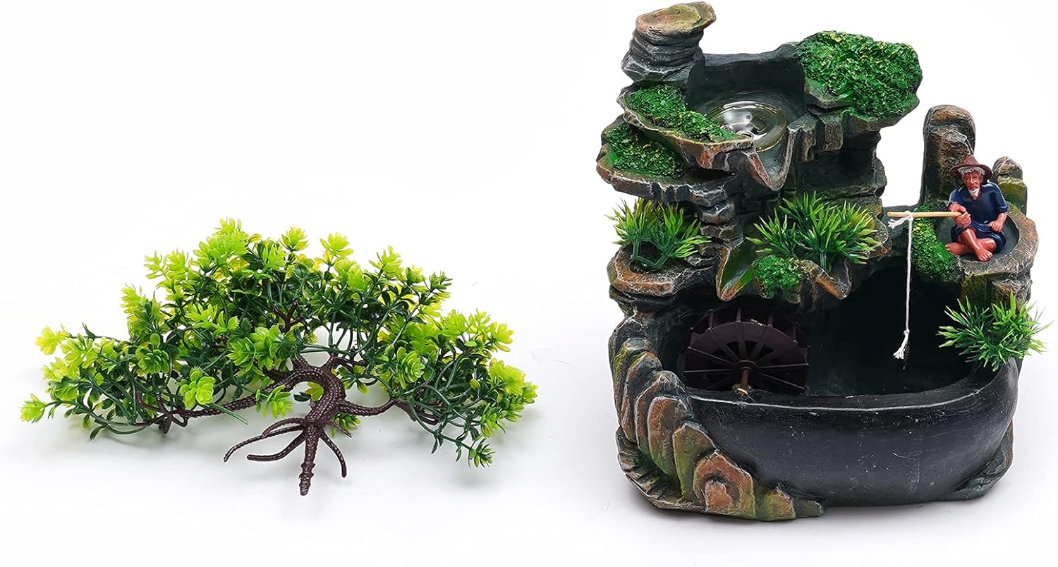 118 Inch Tabletop Rockery Fountain With LED Light