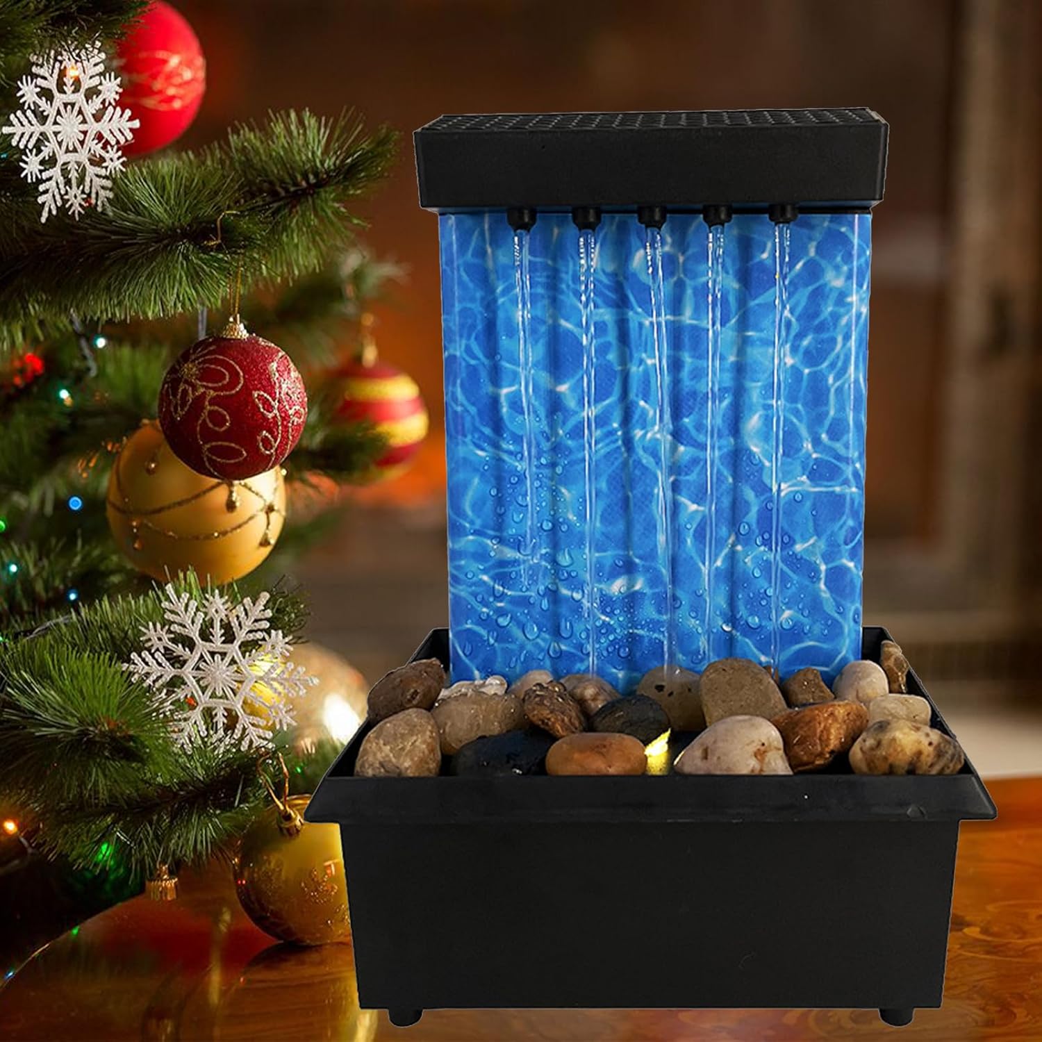 7 Inch Desk Fountain Indoor Waterfall USB Powered Zen Decor