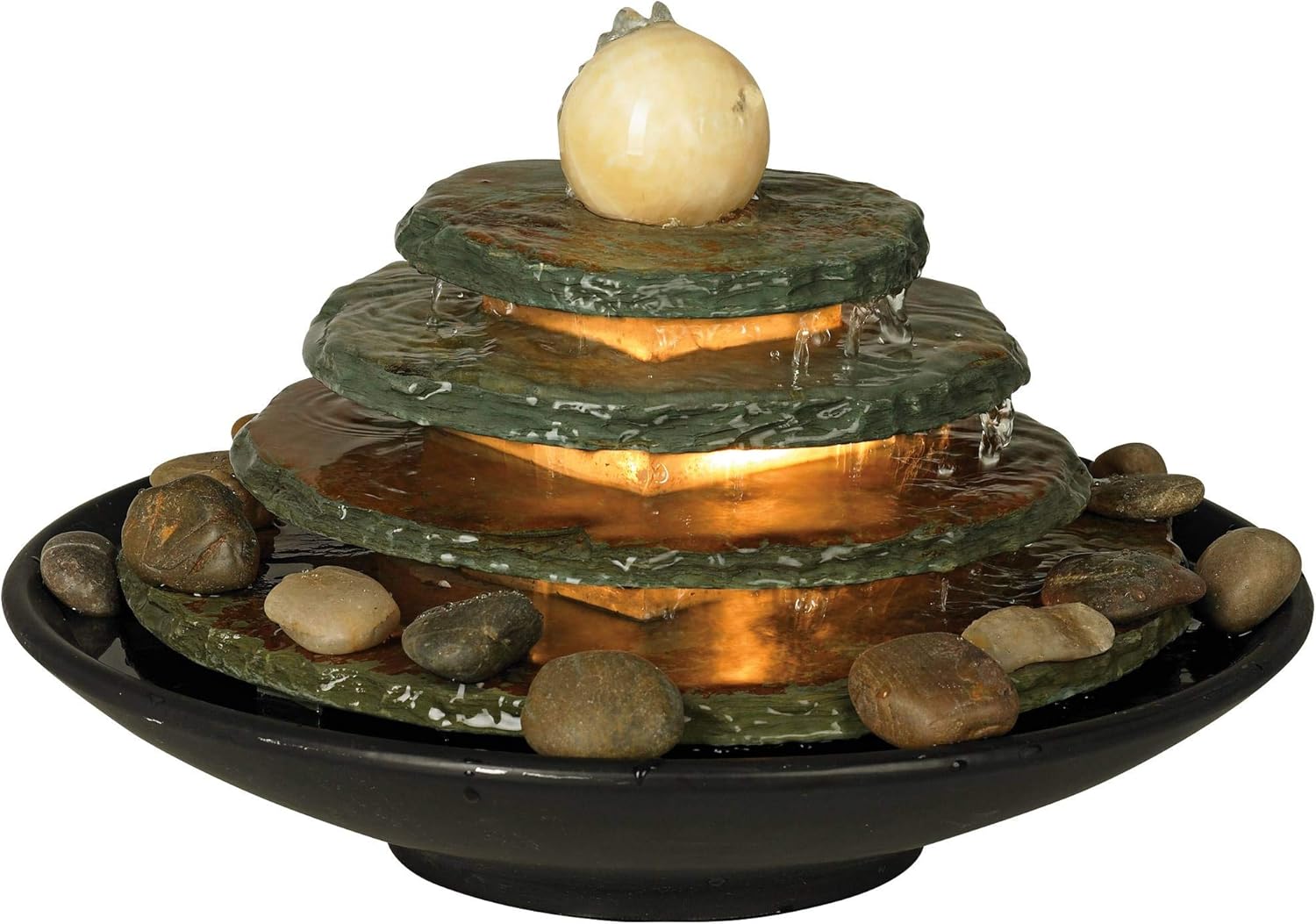 John Timberland Pyramid 10-inch High Zen Fountain