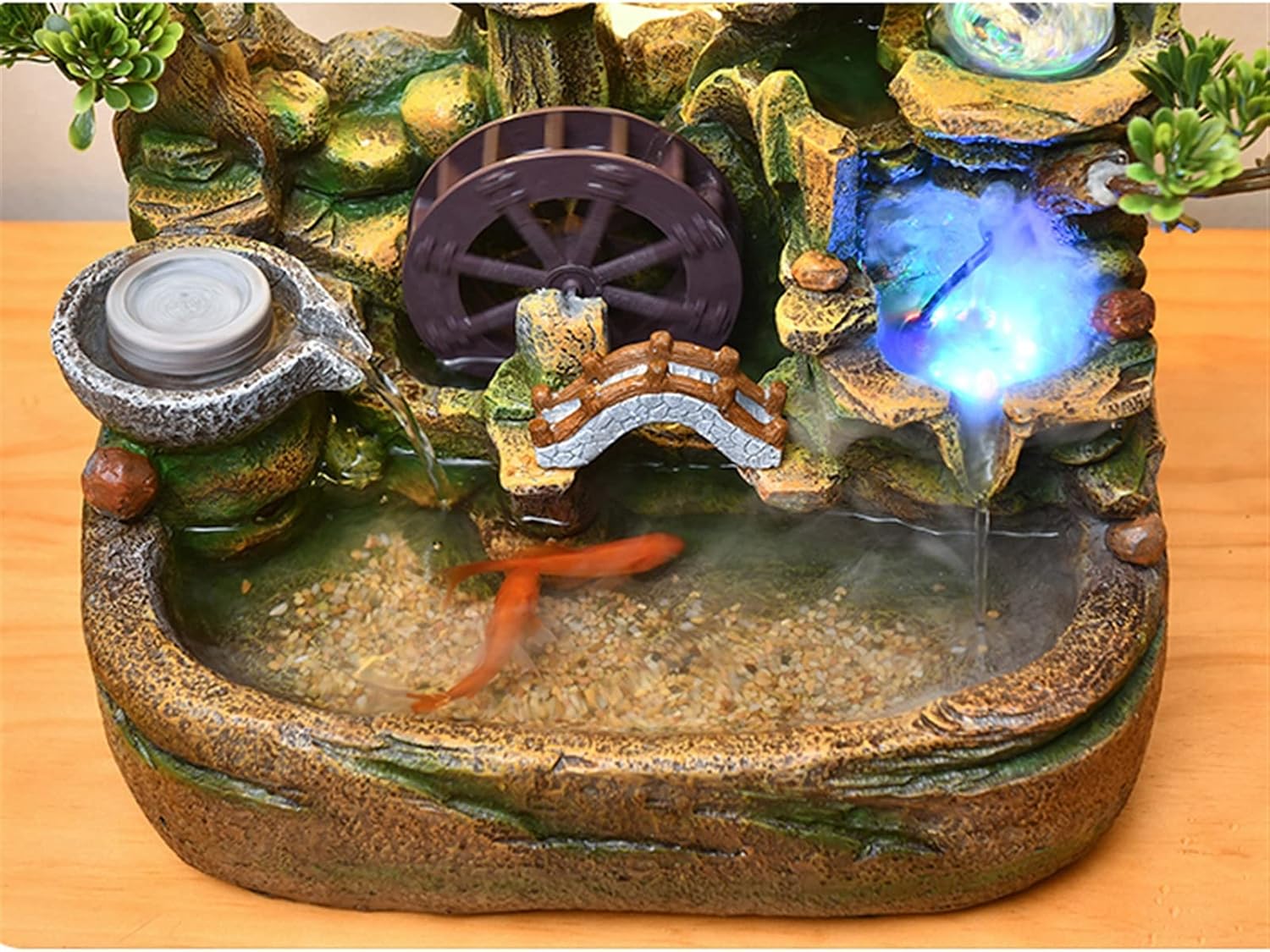 Indoor Fountain with Rolling Ball - Serene Desktop Water Feature