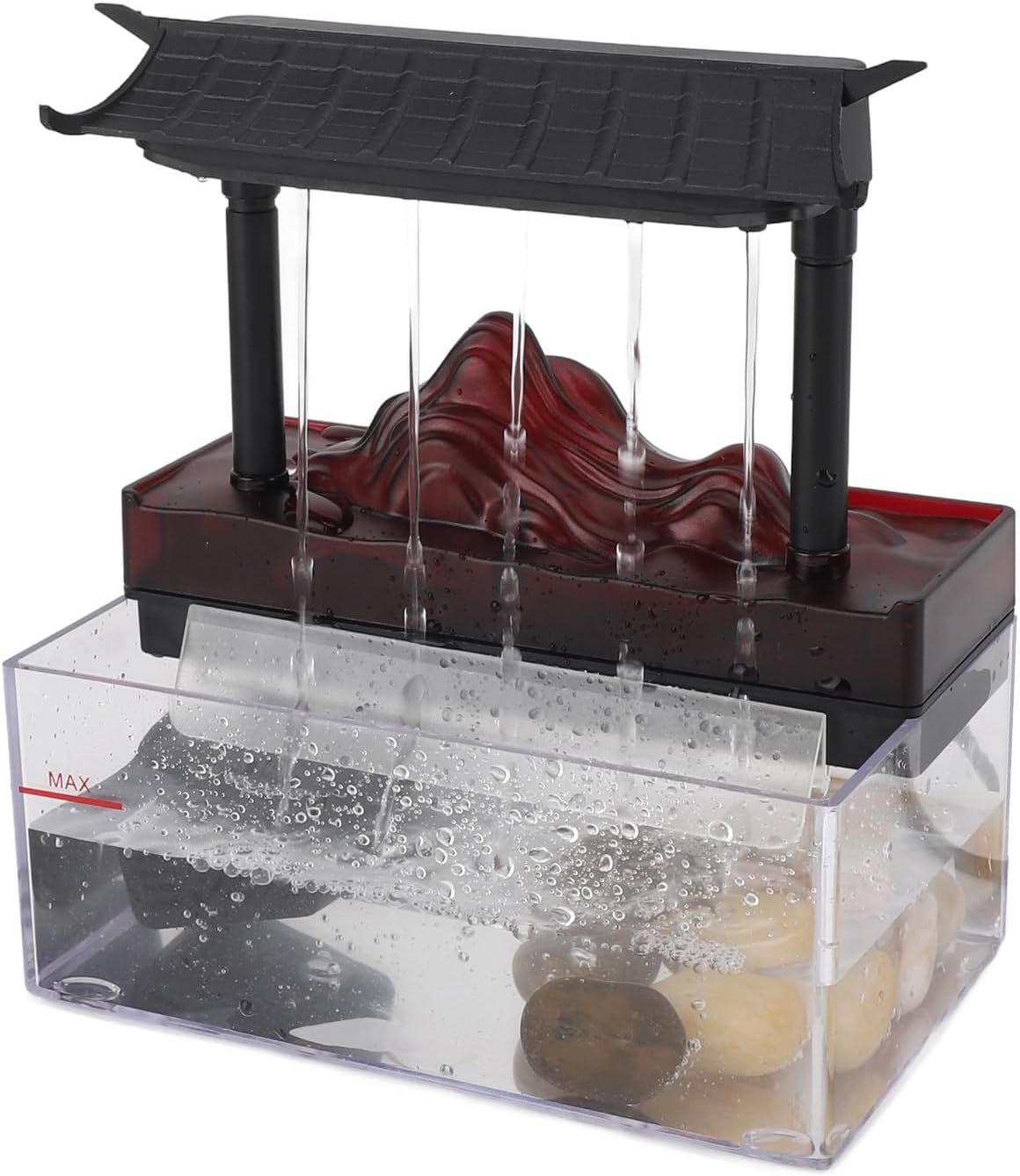 YuRui TENG Tabletop Water Fountain with LED Light