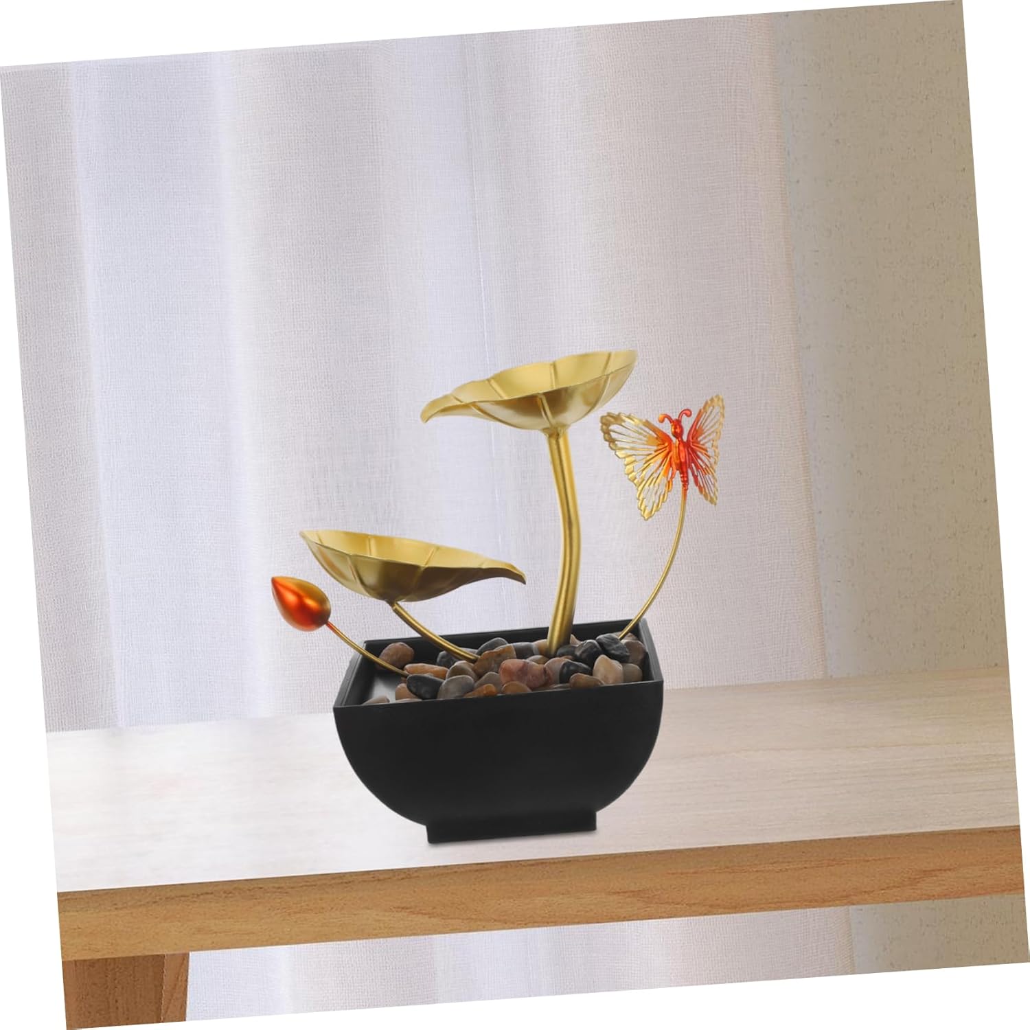 Cabilock Tabletop Waterfall Fountain Decor