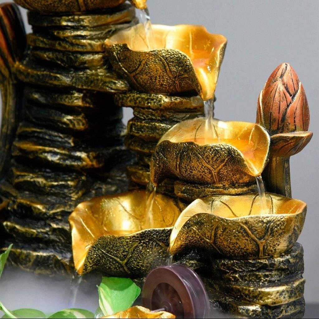 Indoor Water Fountain Rockery Humidifier Decoration Desktop Gift