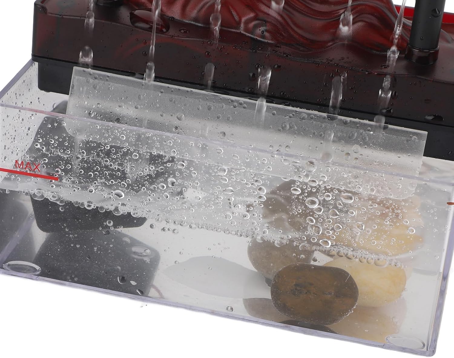 Tabletop Water Fountain with LED Light USB Powered