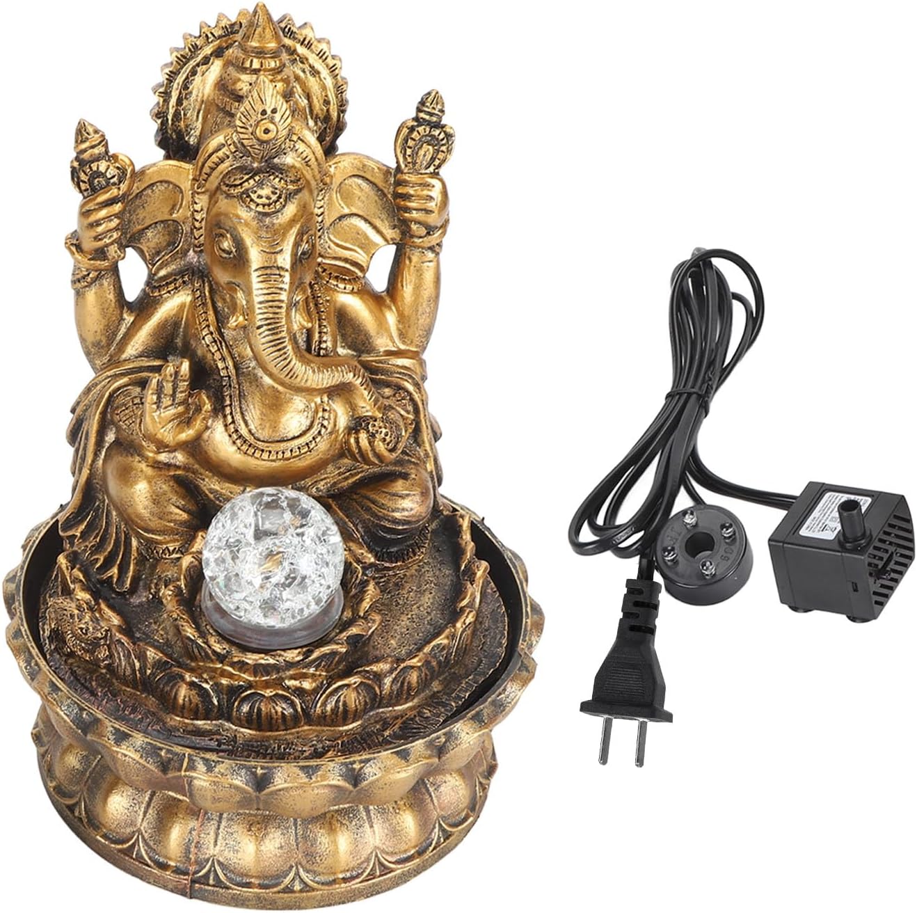 NFNSIG Desktop Water Fountain with LED Light