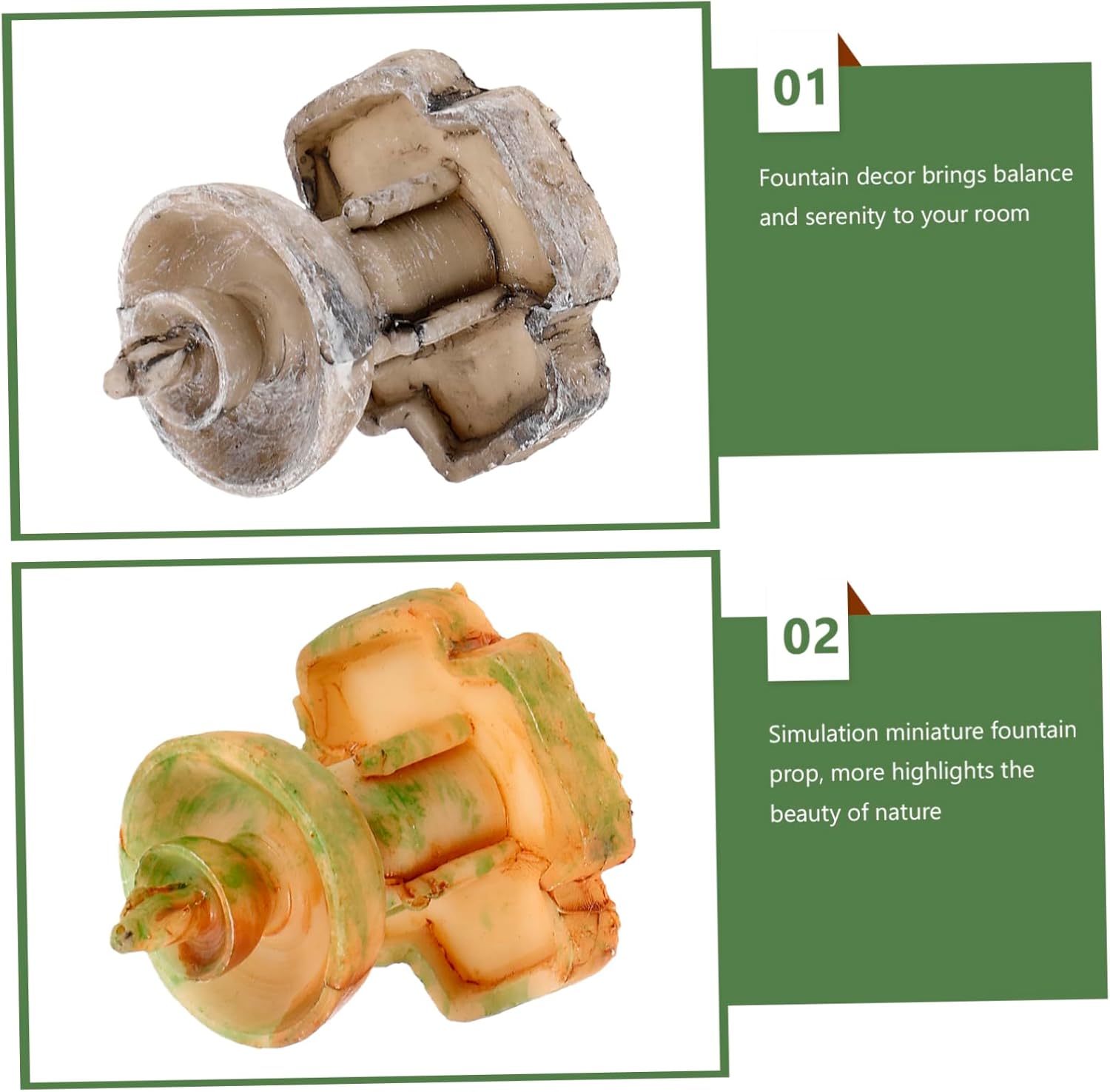 POPETPOP 3Pcs Miniature Fountain for Tabletop Decoration