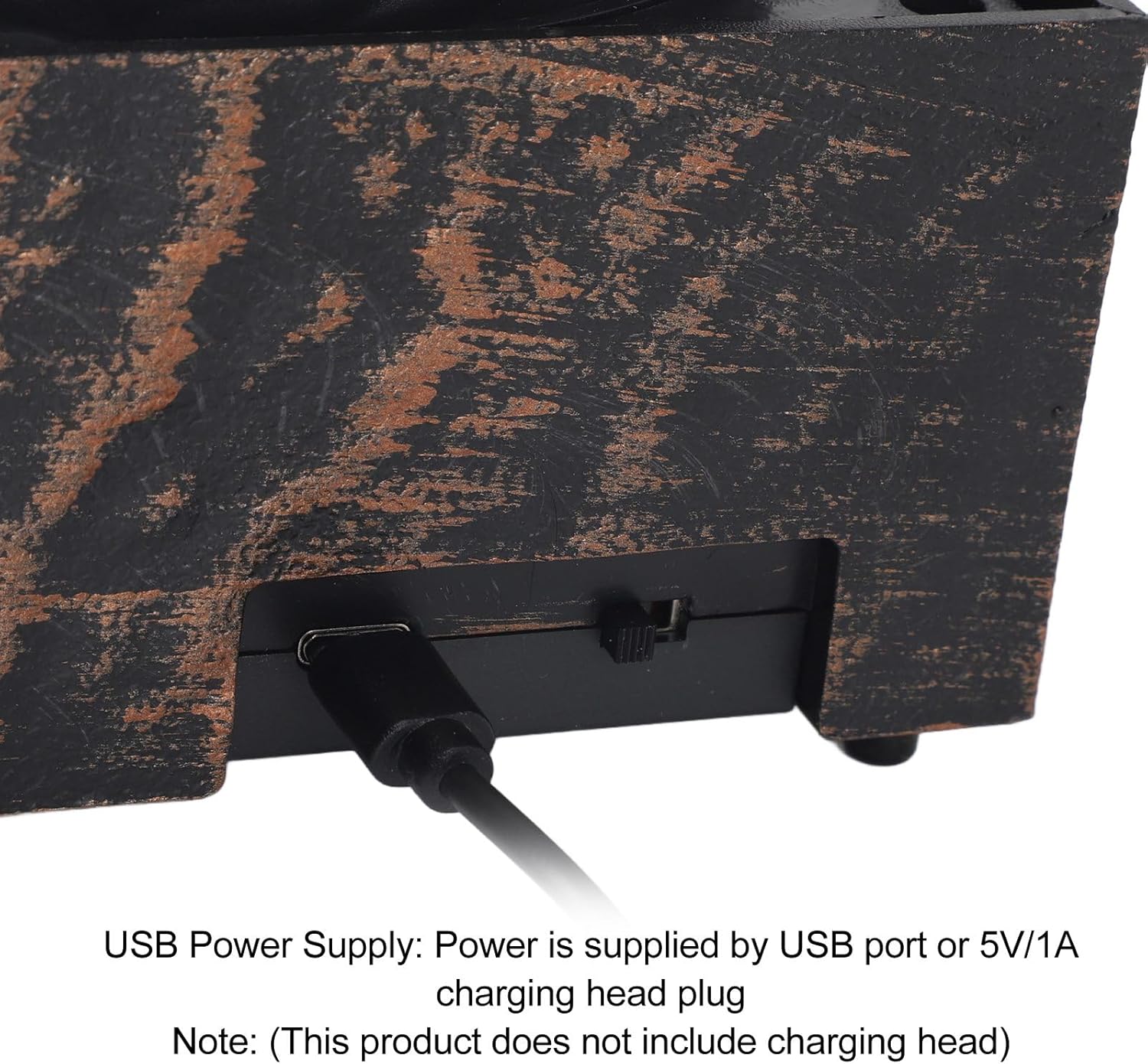 USB Water Fountain Decorative Tabletop Zen Decor with LED Light