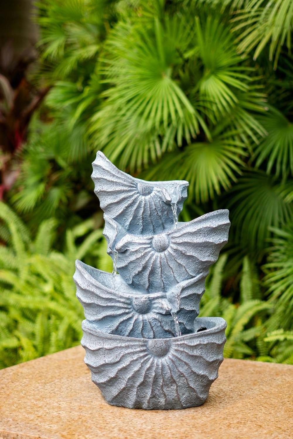 Nautilus Shell Decorative Water Fountain for Indoor and Outdoor Use