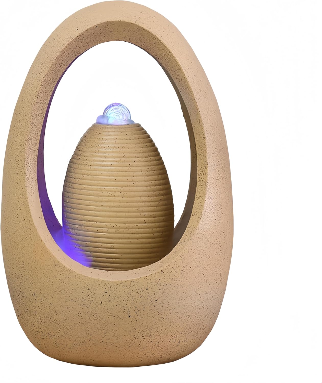 Fengshui Caishen Tabletop Water Fountain for Meditation and Relaxation 1