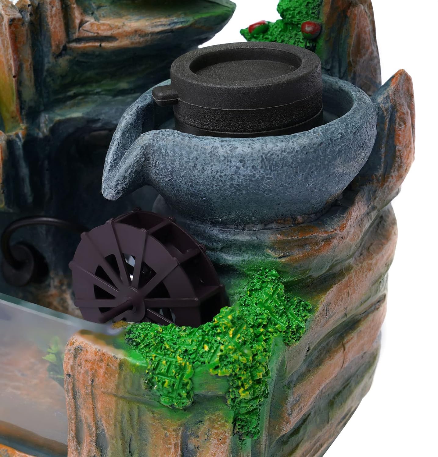 CaLaOCO Indoor Fountain Rockery with Atomizer and LED Light 1