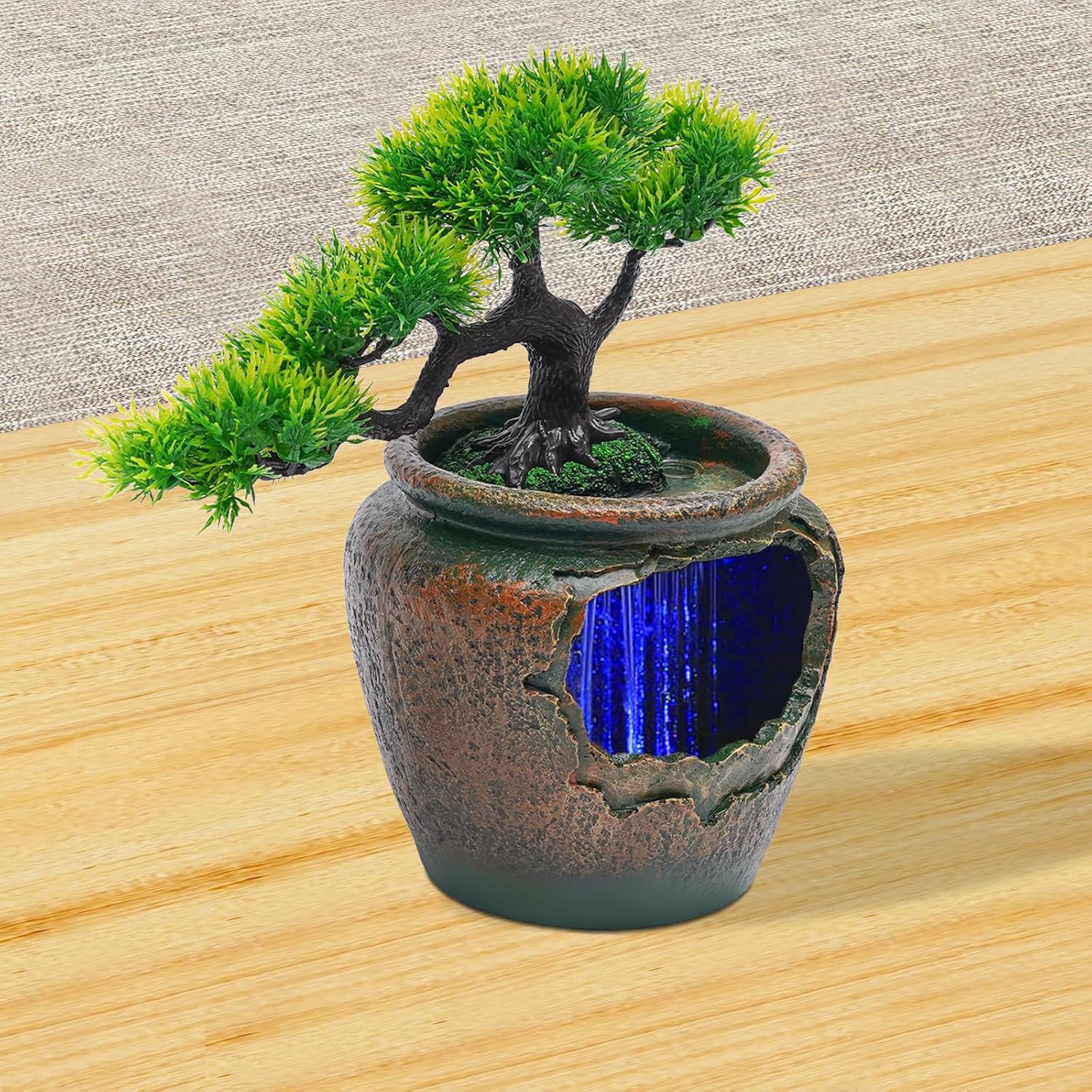 BenHookyle Tabletop Fountain Ornament with LED Light