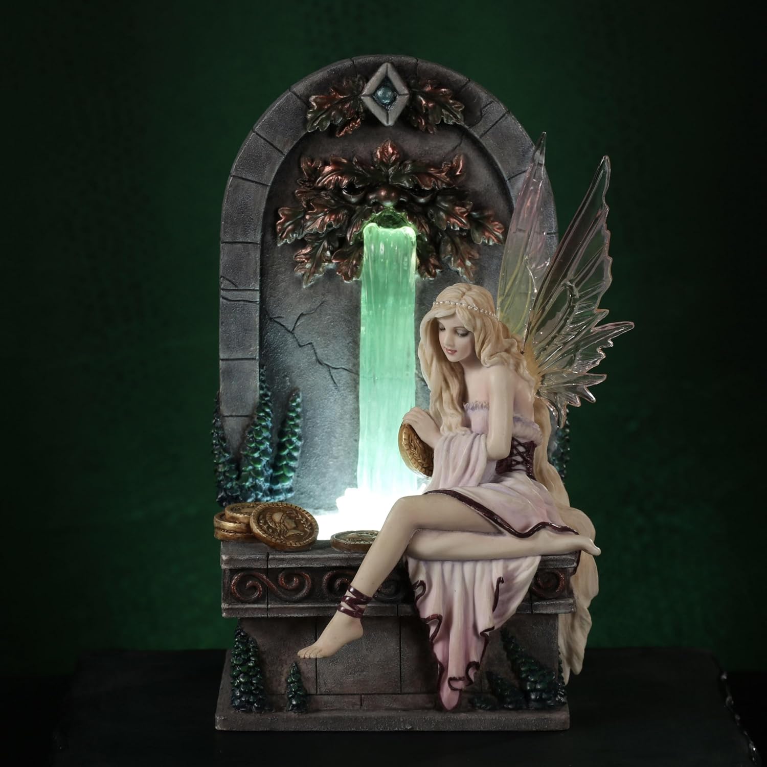 Veronese Design Fairy Wishing Well LED Fountain Sculpture