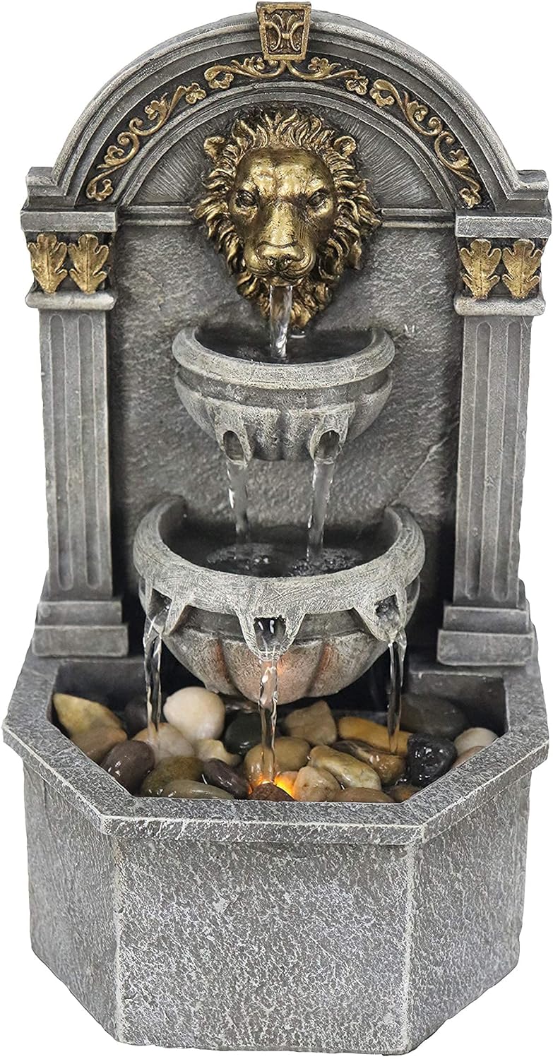 Lions Head Relaxation Fountain for Interior Decoration
