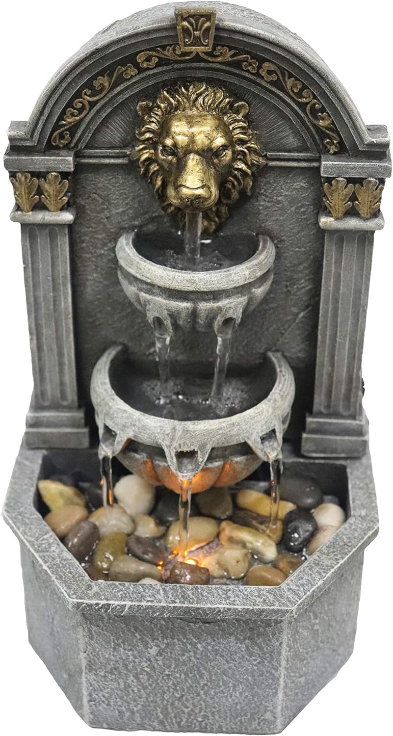 Lions Head Relaxation Fountain for Interior Decoration