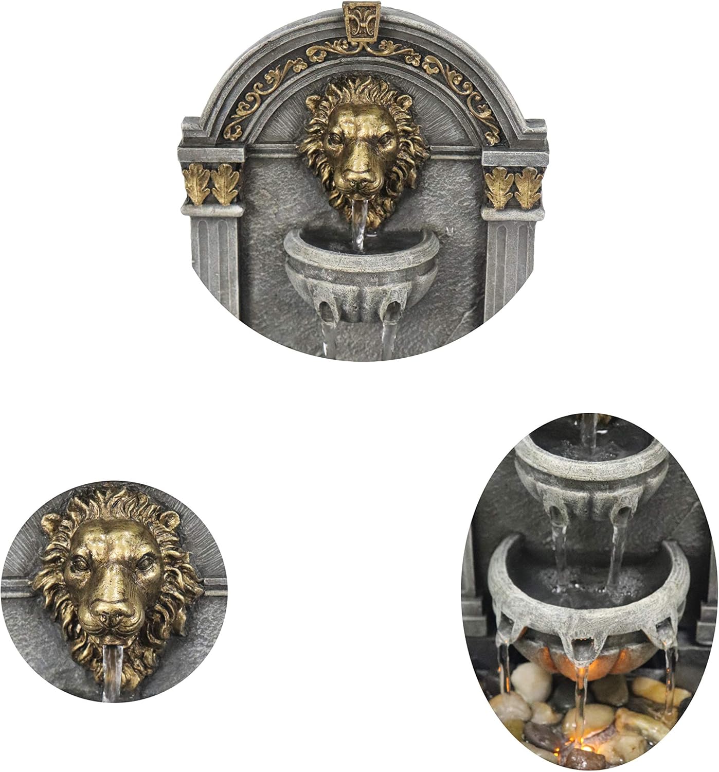Lions Head Relaxation Fountain for Interior Decoration